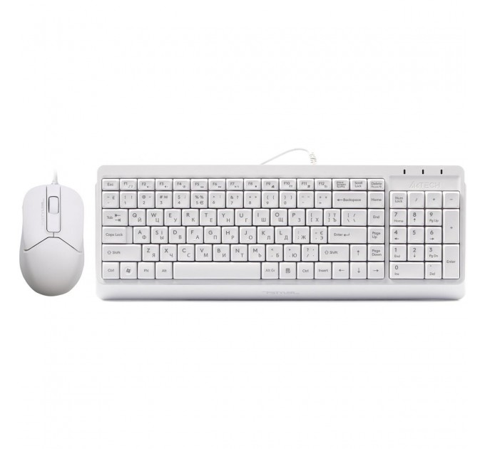 A4Tech Комплект (клавиатура, мышь) A4Tech F1512 White