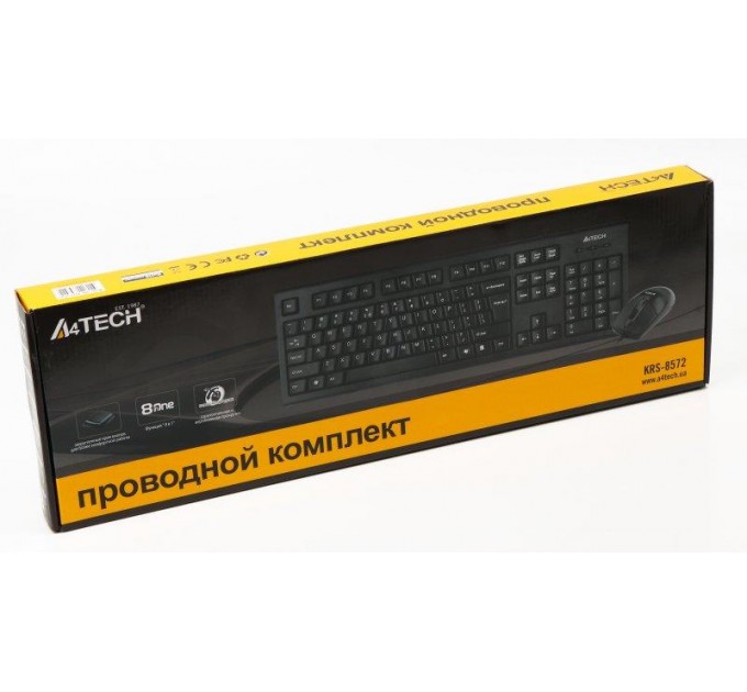 A4Tech Комплект (клавиатура, мышь) A4Tech KRS-8572 Black