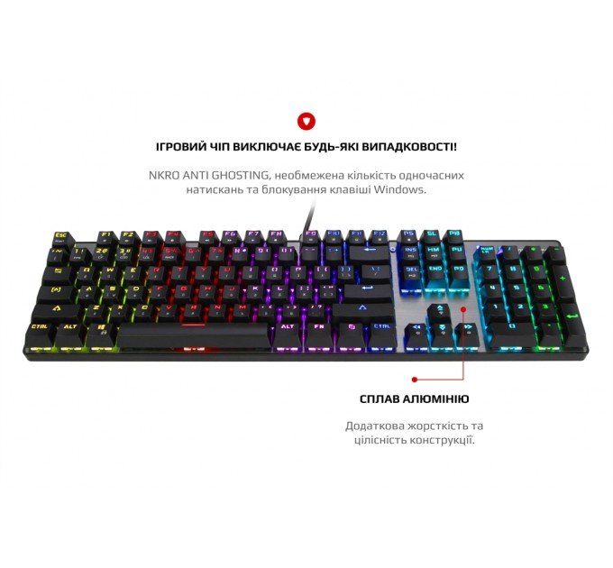 Motospeed Комплект (клавиатура, мышь) Motospeed CK888 Outemu Red Silver/Black (mtck888mr)