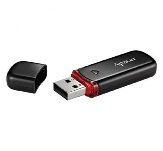 Apacer USB флеш накопичувач Apacer 16GB AH333 black USB 2.0 (AP16GAH333B-1)