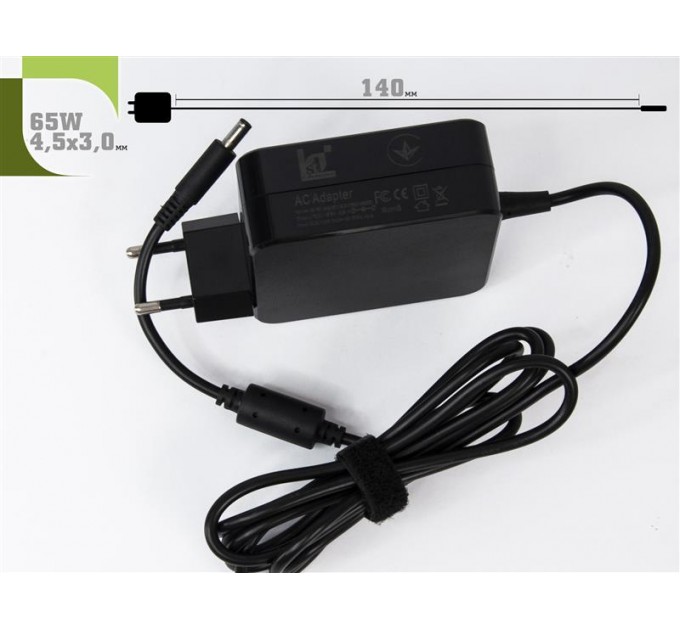 1StCharger Блок живлення 1StCharger для ноутбука Dell 19.5V 65W 3.34A 4.5х3.0мм Wall Mount (WM1ST19.5V65W4530D)