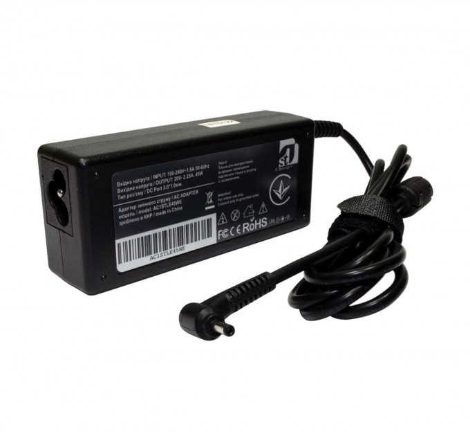 1StCharger Блок живлення 1StCharger для ноутбука Lenovo 20V 45W 2.25A 3.0х1.0мм (AC1STLE45WE)