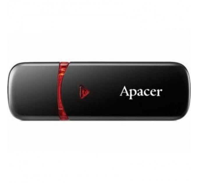 Apacer USB флеш накопичувач Apacer 64GB AH333 black USB 2.0 (AP64GAH333B-1)