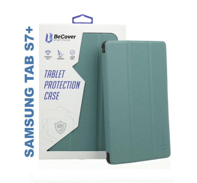BeCover Чехол-книжка BeCover Smart для Samsung Galaxy Tab S7+ SM-T970/SM-T975 Dark Green (705227)