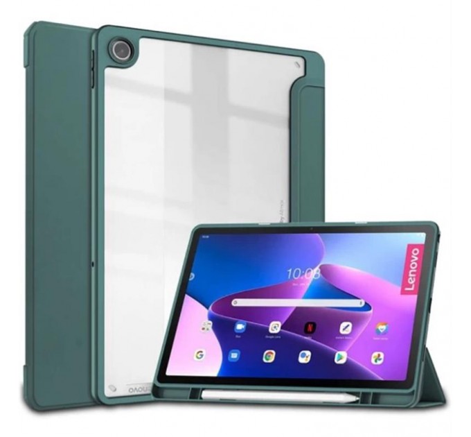 BeCover Чехол-книжка BeCover Soft Edge для Lenovo Tab M10 Plus TB-125F (3rd Gen)/K10 Pro TB-226 10.61" Dark Green (708368)
