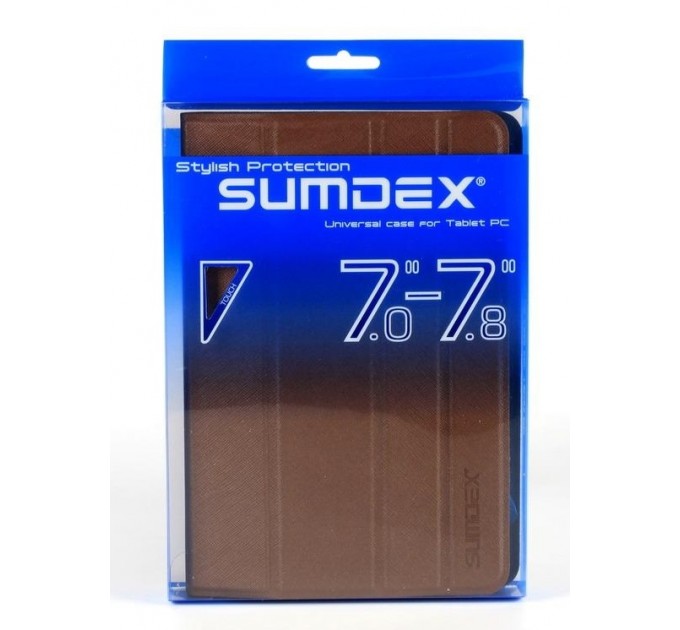 Sumdex Чехол-книжка Sumdex универсальный 7" Red (TCC-700RD)