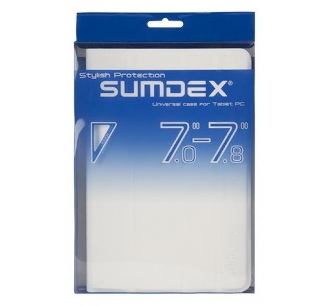 Sumdex Чехол-книжка Sumdex универсальный 7" White (TCC-700WT)