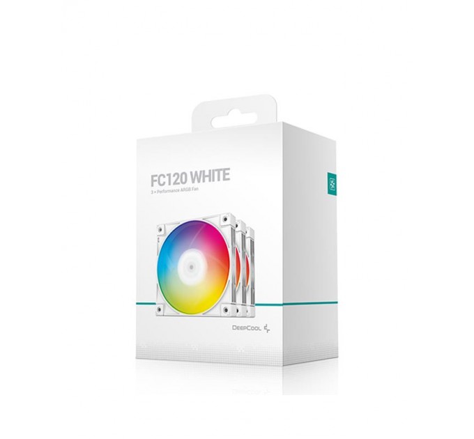 Deepcool Вентилятор DeepCool FC120 3 IN 1 White, 120x120x25мм, 4pin, белый