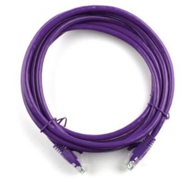 Ritar Патч-корд 1м, RJ-45, Cat.5e, CU, мідь, фіолетовий Ritar (PCR-CU/1Pe / 04269)