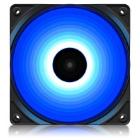 Вентилятор DeepCool RF120B, 120х120х25 мм, 3-pin, 4-pin, черный с белым