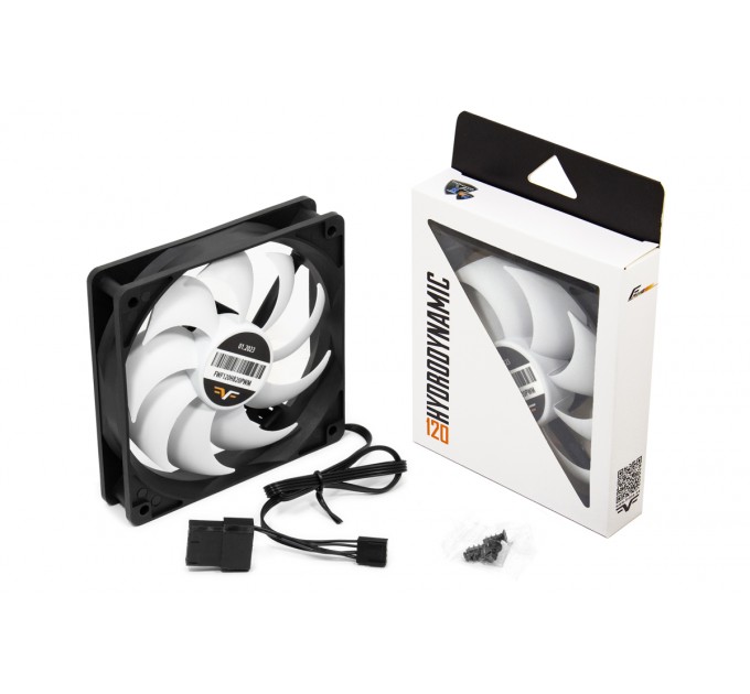 Frime Вентилятор Frime (FWF120HB20PWM) 120x120x25мм, PWM Black/White