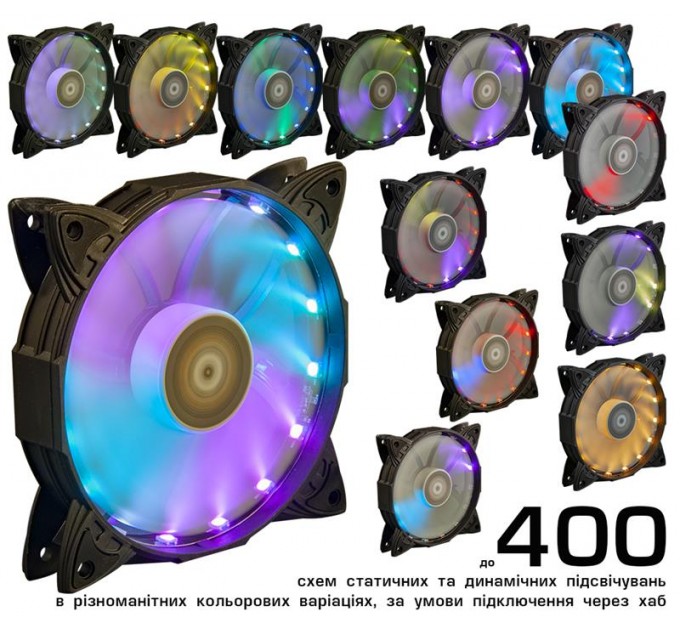Frime Вентилятор Frime Iris LED Fan 16LED RGB HUB (FLF-HB120RGBHUB16)