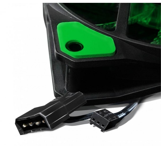 Frime Вентилятор Frime Iris LED Fan 33LED Green (FLF-HB120G33); 120х120х25мм, 3-pin+4-pin