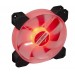 Frime Вентилятор Frime Iris LED Fan Mid Red (FLF-HB120MR8), 120х120х25 мм, 3-pin Molex, Black/White