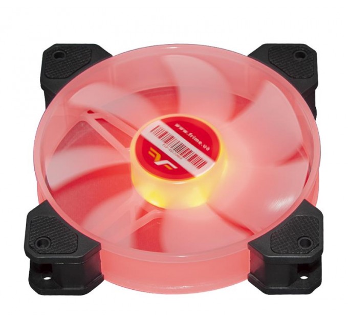 Frime Вентилятор Frime Iris LED Fan Mid Red (FLF-HB120MR8), 120х120х25 мм, 3-pin Molex, Black/White