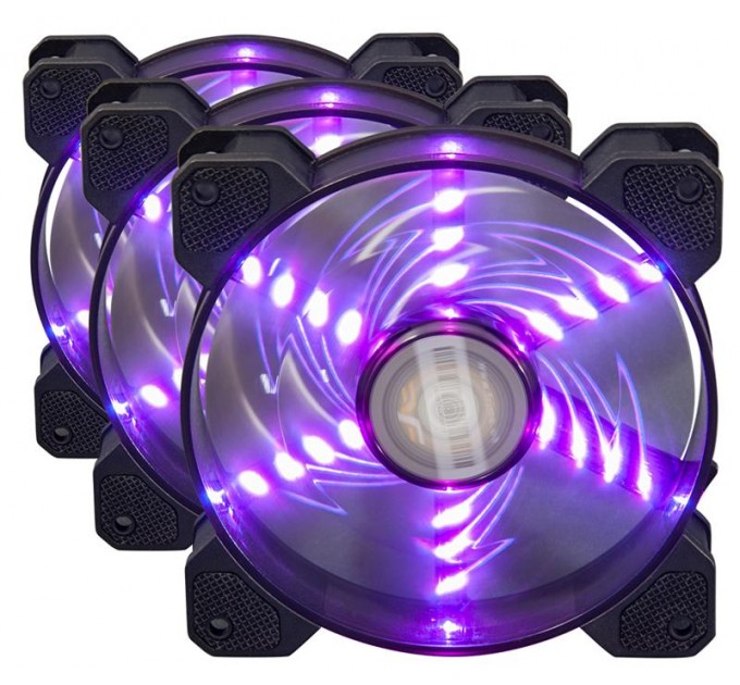 Frime Набор Frime RGB-вентиляторов + Fun hub + ДУ Frime Iris Flicker KIT (IRISFLICKERKIT), 120х120х25, 6-pin