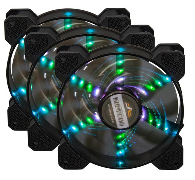Frime Набор Frime RGB-вентиляторов + Fun hub + ДУ Frime Iris Flicker KIT (IRISFLICKERKIT), 120х120х25, 6-pin