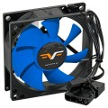 Frime Вентилятор Frime (FBF80HB3) 80x80x25мм, 3pin+Molex, Black/Blue