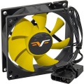 Frime Вентилятор Frime (FYF80HB3) 80x80x25мм, 3pin+Molex, Black/Yellow