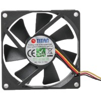 Вентилятор Titan TFD-8015 M 12 Z, 80х80х15мм, 3-pin, черный
