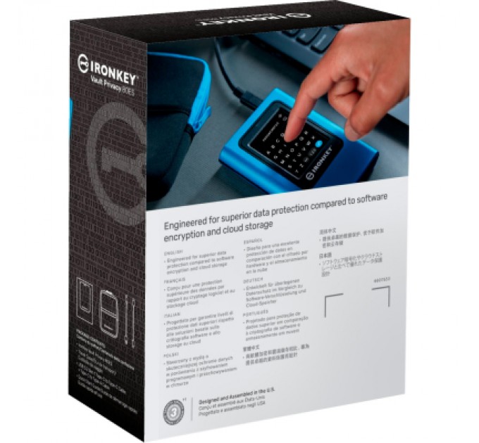 Kingston Накопичувач SSD USB-C 7.68TB Kingston (IKVP80ES/7680G)