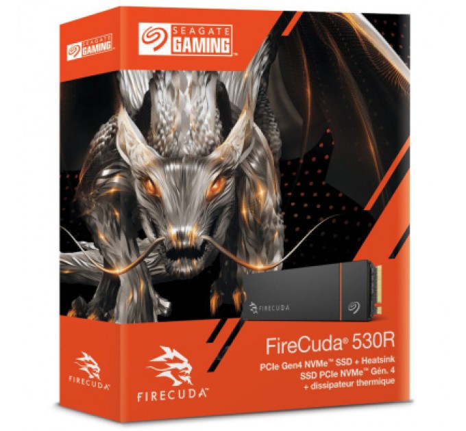 Seagate Накопичувач SSD M.2 2280 2TB FireCuda 530R with Heatsink Seagate (ZP2000GM3A073)