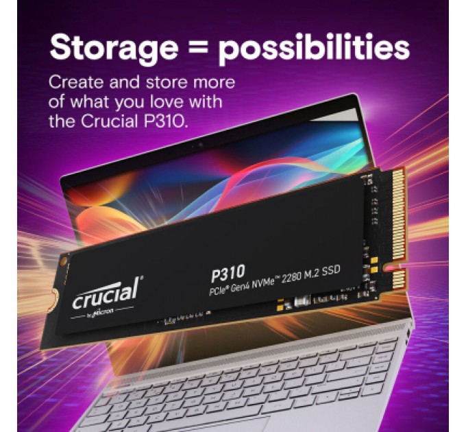 Micron Накопичувач SSD M.2 2280 500GB P310 Micron (CT500P310SSD8)