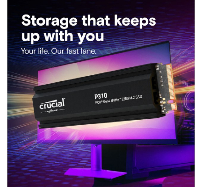 Micron Накопичувач SSD M.2 2280 1TB P310 with heatsink Micron (CT1000P310SSD5)