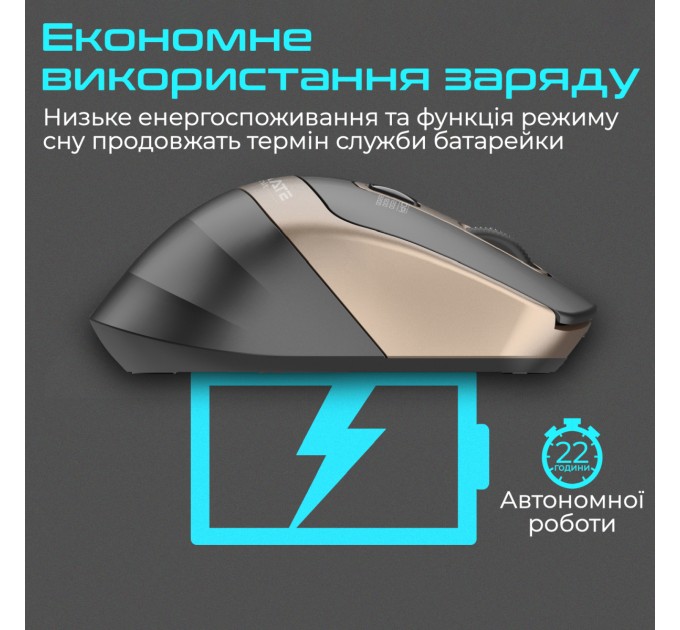 Promate Миша бездротова Promate Samit Gold