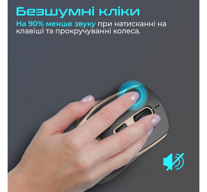 Promate Миша бездротова Promate Samit Gold