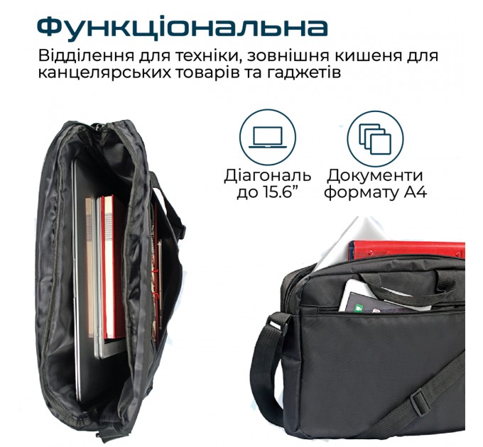 Promate Сумка для ноутбука Promate Gear-MB Black