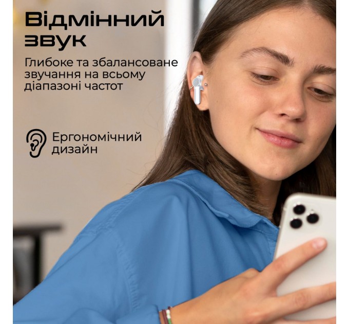 Promate Bluetooth-гарнітура Promate ProPods White