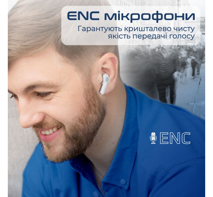 Promate Bluetooth-гарнітура Promate ProPods White