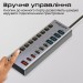 Promate Концентратор USB Type-C Promate Gegahub-5G 10 in 1 Grey (gegahub-5g)