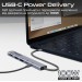 Promate Концентратор USB Type-C Promate LinkHub-5x 5 in 1 Grey (linkhub-5x)