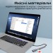 Promate Концентратор USB Type-C Promate LinkHub-5x 5 in 1 Grey (linkhub-5x)