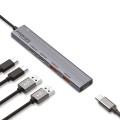 Promate Концентратор USB Type-C Promate LiteHub-Pro 4 in 1 Grey (litehub-pro)