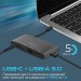 Promate Концентратор USB Type-C Promate MediaHub-C6 6 in 1 Black (mediahub-c6.black)