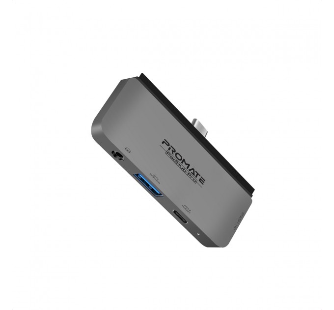 Promate Концентратор USB Type-C Promate PadHub-Pro 4 in 1 Grey (padhub-pro.grey)