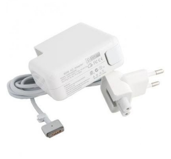PowerPlant Блок живлення до ноутбуку PowerPlant APPLE 220V, 60W, 16.5V, 3.65A (MagSafe 2) (AP60KMAG2)