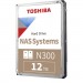 Toshiba Жорсткий диск 3.5" 12TB N300 Toshiba (HDWG51CUZSVA)