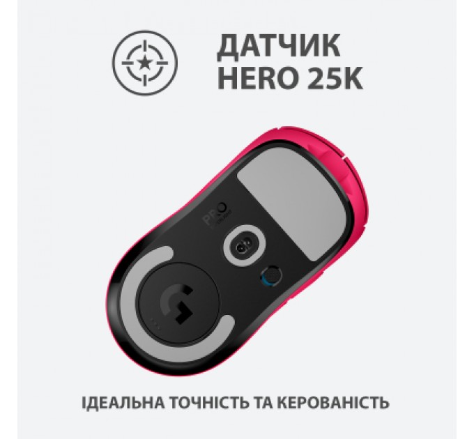 Logitech Мишка Logitech G Pro X Superlight Wireless Magenta (910-005956)