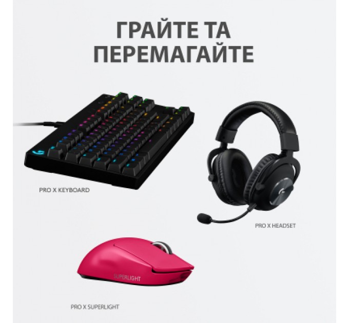 Logitech Мишка Logitech G Pro X Superlight Wireless Magenta (910-005956)