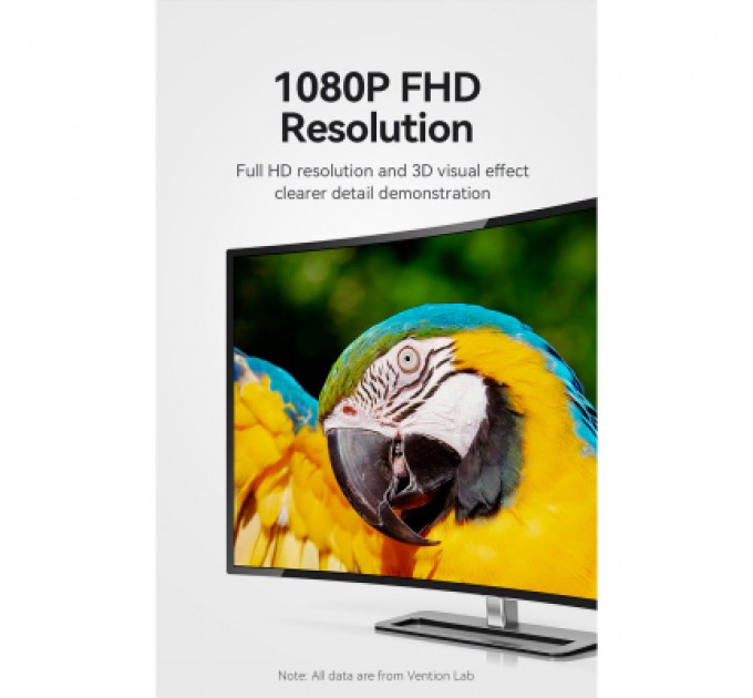 Vention Адаптер HDMI via UTP up to 60m w/Power adapter(RX/TX) V1.4 1080p 60Hz 3D DD7.1 Vention (AKGH0-EU)