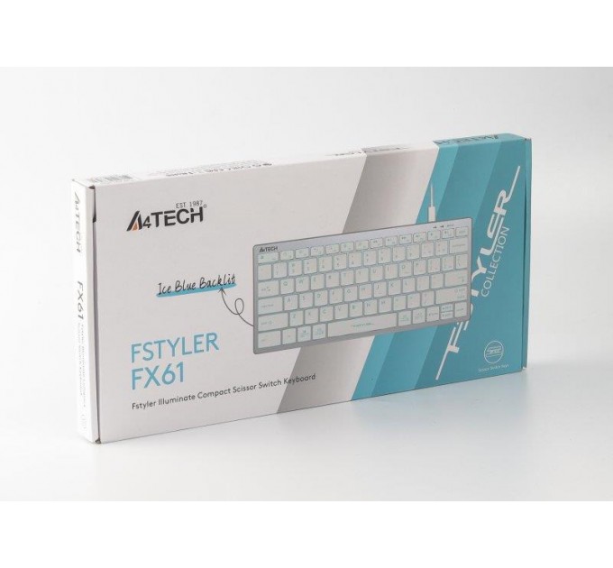 A4Tech Клавіатура A4Tech Fstyler FX61 White