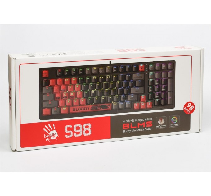 A4Tech Клавіатура A4Tech S98 Bloody Sports Red