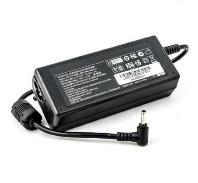PowerPlant Блок живлення до ноутбуку PowerPlant ASUS 220V, 45W, 19V, 2.37A (3.0*1.1mm) (AS45F3011)