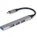 Gembird Концентратор USB Type-C Gembird 1xUSB3.1, 3хUSB2.0, метал, Grey (UHB-CM-U3P1U2P3-03)