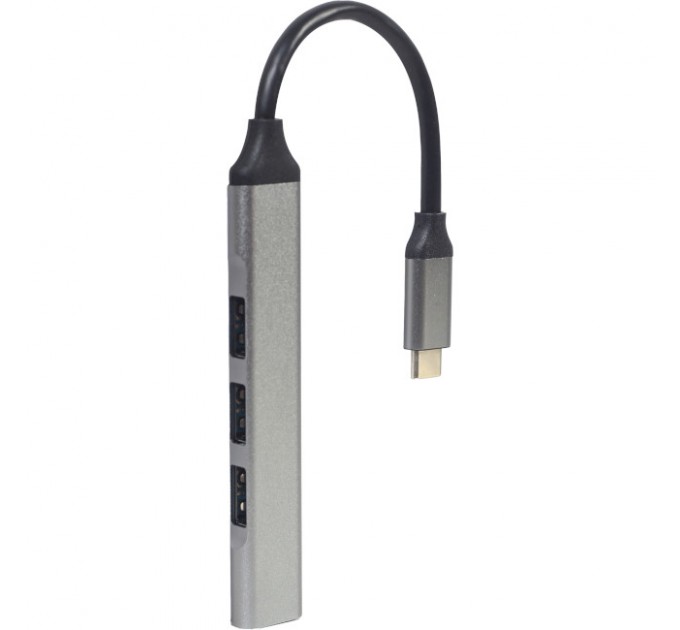 Gembird Концентратор USB Type-C Gembird 1xUSB3.1, 3хUSB2.0, метал, Grey (UHB-CM-U3P1U2P3-03)