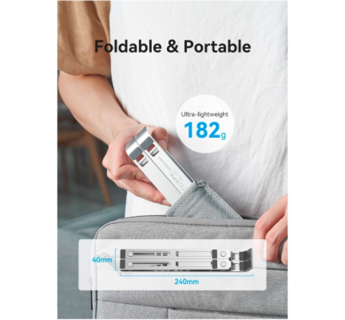 Vention Підставка до ноутбука Vention Laptop X-type Stand Silver Aluminum Alloy (KDMI0)